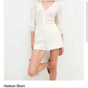 Reformation Hudson Short in White Tweed